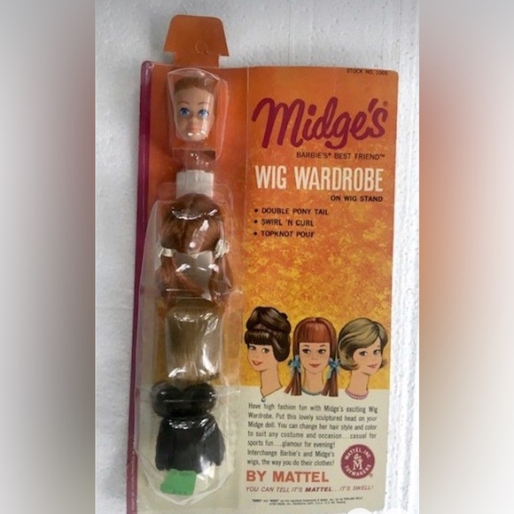 Barbie (1009) Midge Wig Wardrobe 1965 - HEAD ONLY - Picture 15 of 15